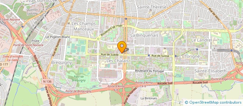 localisation de l'entreprise CO-RESO  BRUZ