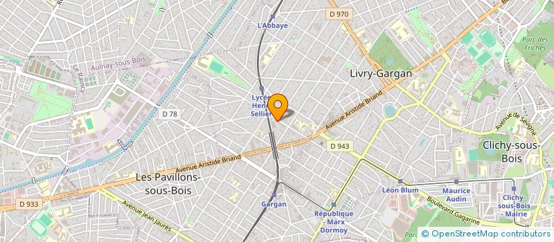 localisation de l'entreprise CO'REVE  LES PAVILLONS-SOUS-BOIS