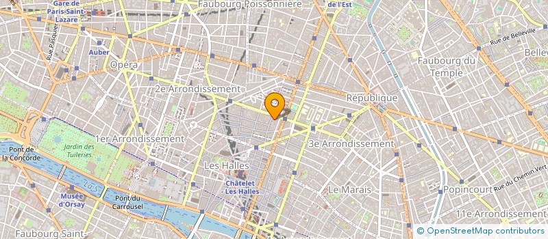 localisation de l'entreprise CO SA à PARIS