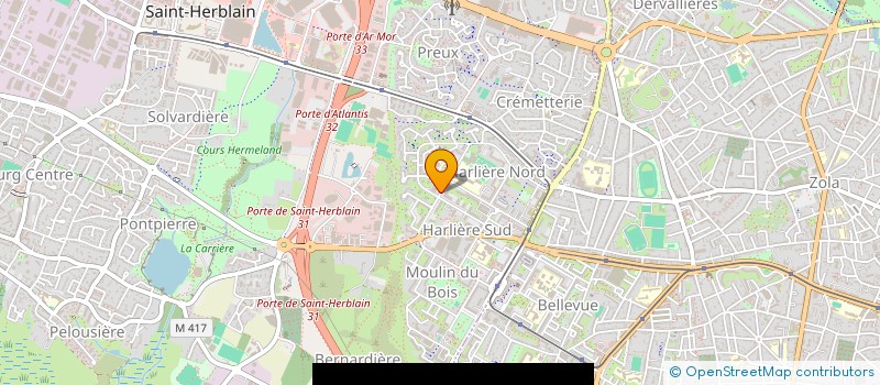 localisation de l'entreprise CO'SANTE - COLLECTIF DES CENTRES DE SANTE à SAINT-HERBLAIN