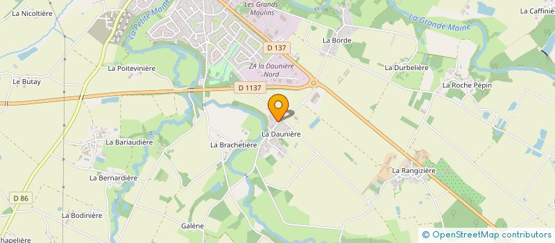 localisation de l'entreprise CO-SENSORIEL à MONTAIGU-VENDEE