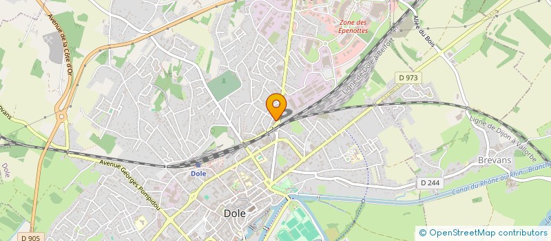 localisation de l'entreprise CO-SPHERE à DOLE