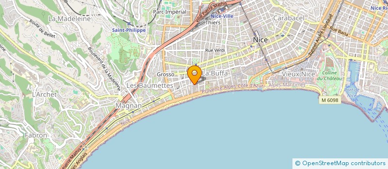 localisation de l'entreprise CO-T FRUITS à NICE