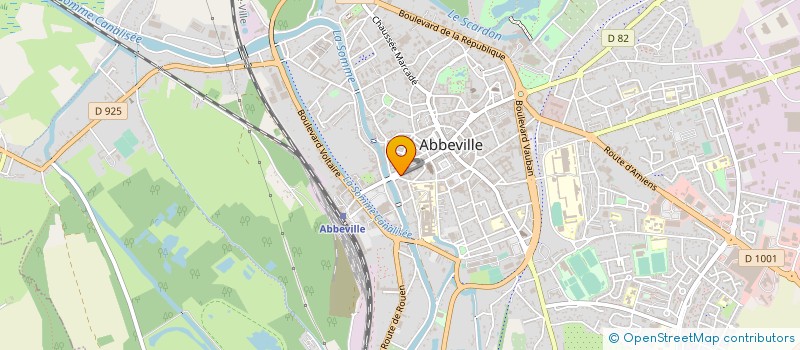 localisation de l'entreprise CO-TE-ME CONCEPT-TENDANCE-MEUBLES à ABBEVILLE