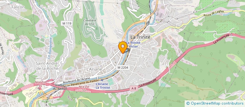 localisation de l'entreprise CO TRANSPORTS à NICE