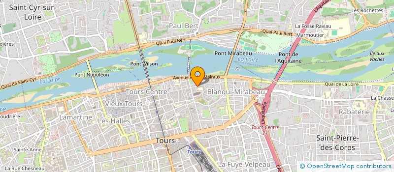 localisation de l'entreprise CO-WORK IN B8.10  TOURS