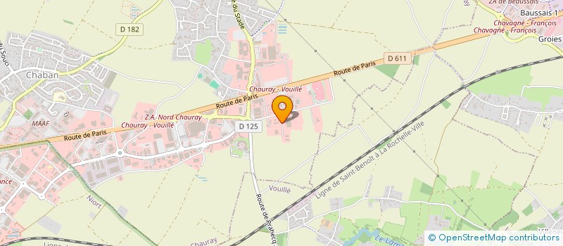 localisation de l'entreprise CO-WORKING SERVICES  CHAURAY