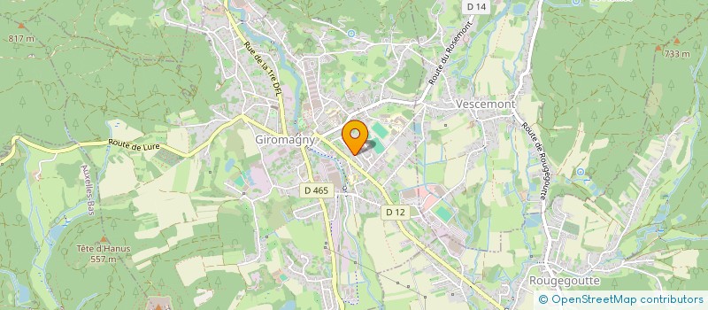 localisation de l'entreprise CO2 à GIROMAGNY
