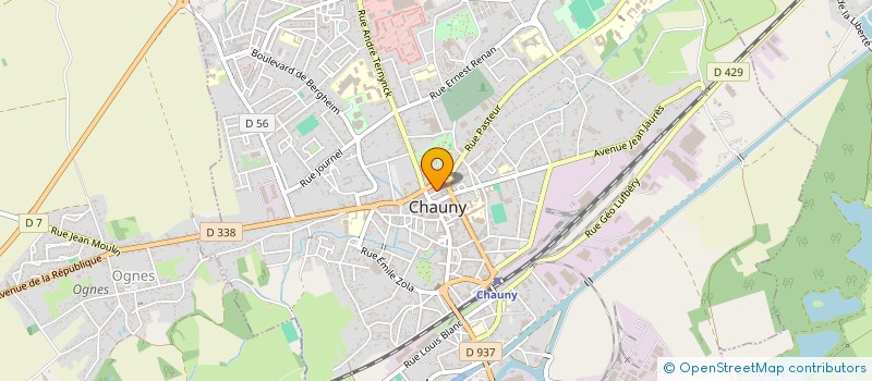 localisation de l'entreprise CO2 DEVELOPPEMENT RH à CHAUNY