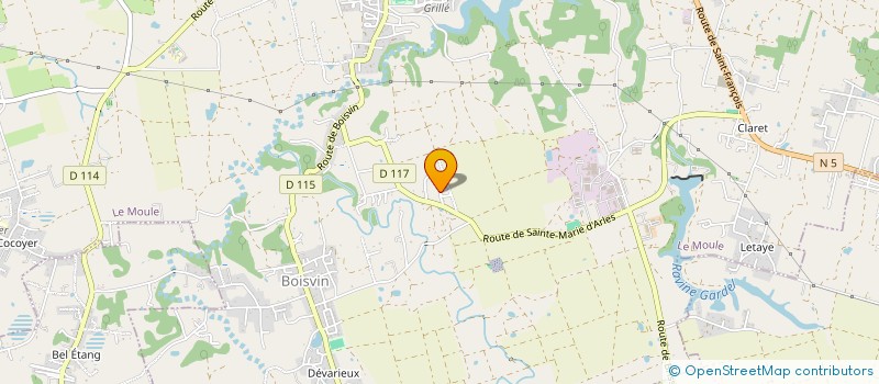 localisation de l'entreprise CO2 PRODUCTION à LE MOULE