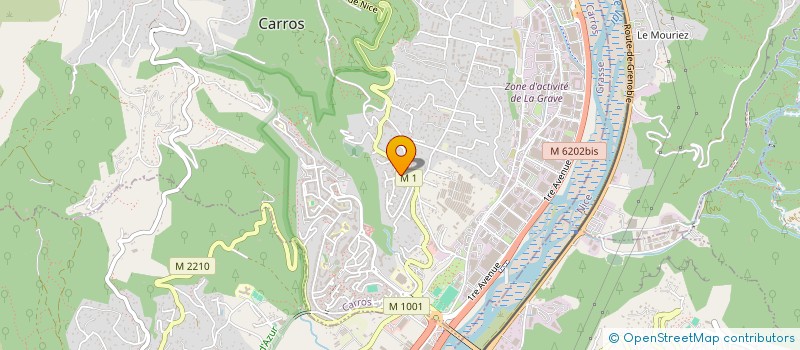 localisation de l'entreprise COA  CARROS