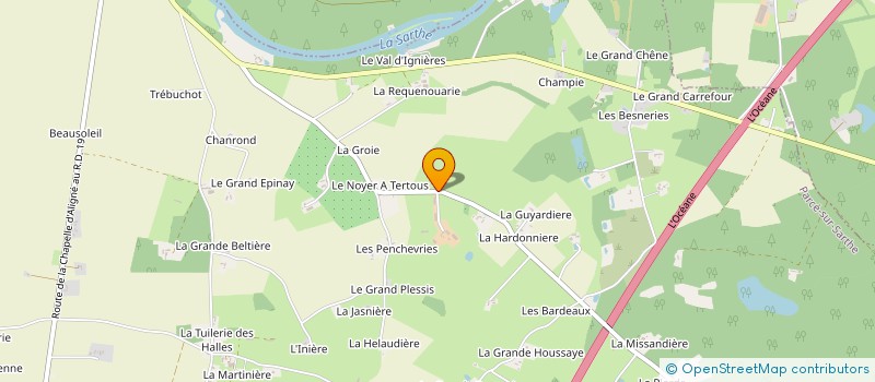 localisation de l'entreprise COACH ASSOCIATION PLAGE BASKET (CAP BASKET)  PARCE SUR SARTHE