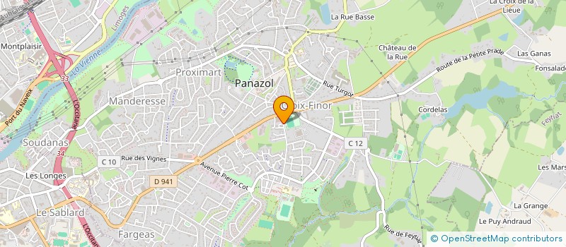 localisation de l'entreprise COACH CAR'S FORMATION  COUZEIX