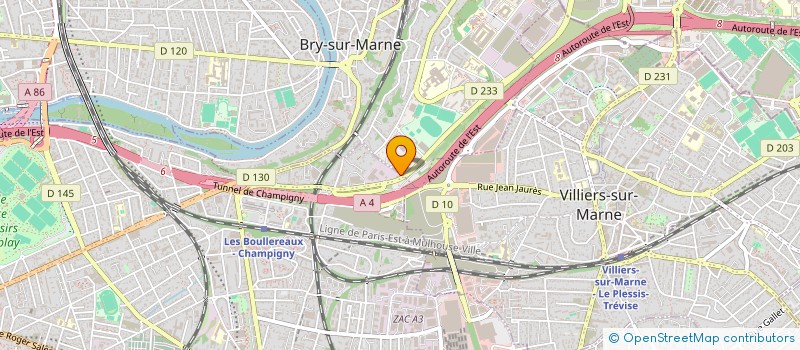 localisation de l'entreprise COACH EVENEMENTS PARIS à CHAMPIGNY-SUR-MARNE