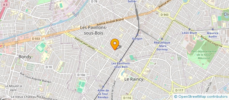 localisation de l'entreprise COACH FLOW  LES PAVILLONS-SOUS-BOIS