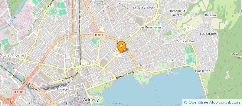 localisation de l'entreprise COACH'M à ANNECY