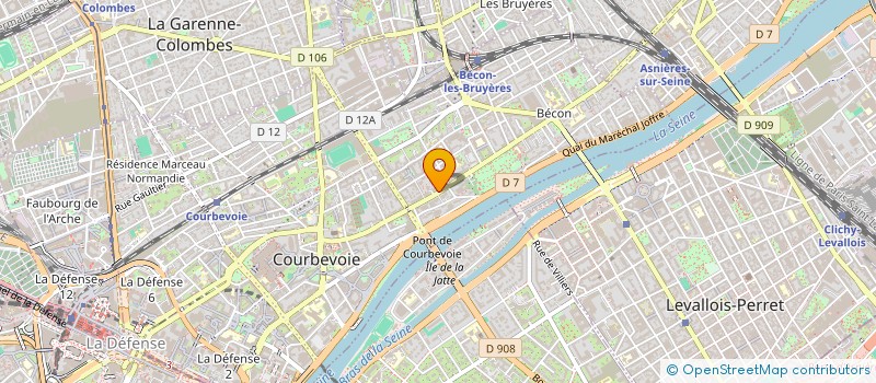 localisation de l'entreprise COACH ME TRAINER à COURBEVOIE