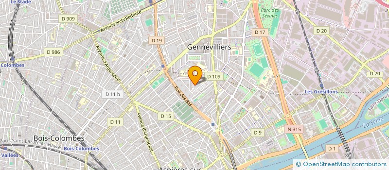 localisation de l'entreprise COACH SPORT ET BIEN-ETRE  GENNEVILLIERS