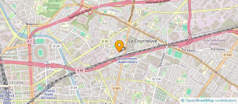 localisation de l'entreprise COACH VOCAL GOSPEL à LA COURNEUVE