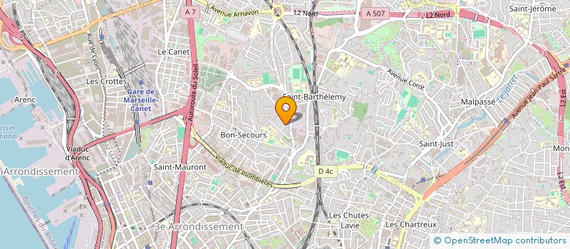 localisation de l'entreprise COACH&VOUS à MARSEILLE