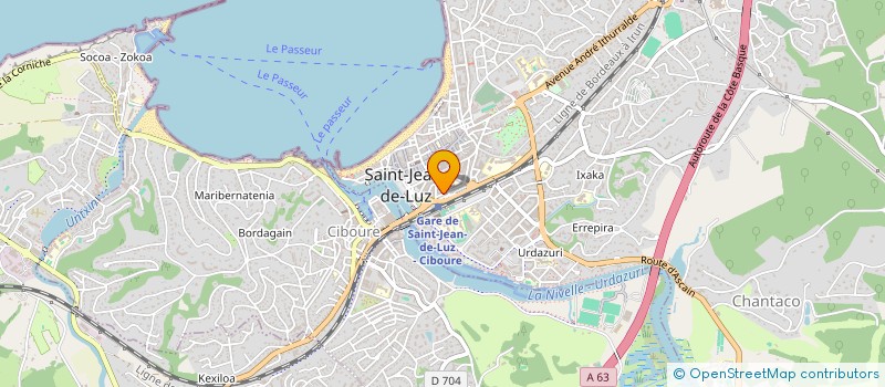 localisation de l'entreprise COACHBASK à SAINT-JEAN-DE-LUZ