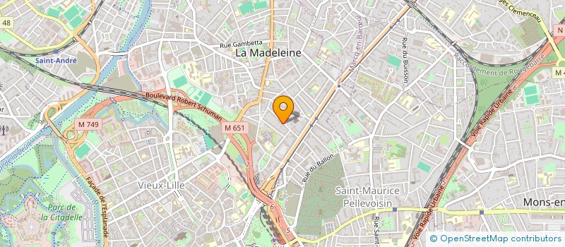 localisation de l'entreprise COACHING AMAIGRISSEMENT CONTROLE à LA MADELEINE