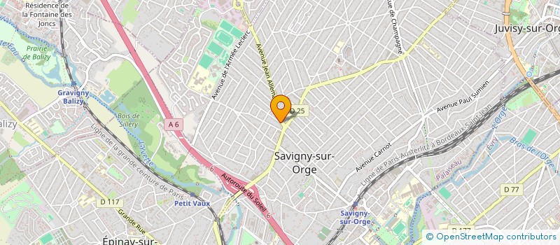 localisation de l'entreprise COACHING AMBITION à SAVIGNY-SUR-ORGE