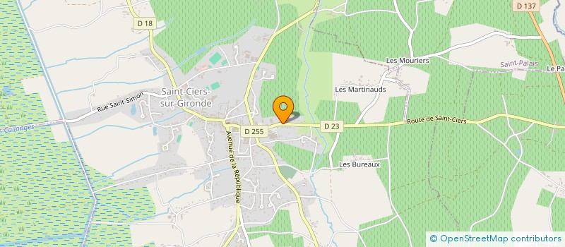 localisation de l'entreprise COACHING HABITAT à SAINT-CIERS-SUR-GIRONDE