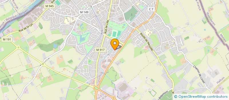 localisation de l'entreprise COACHING PARTNER  HALLUIN