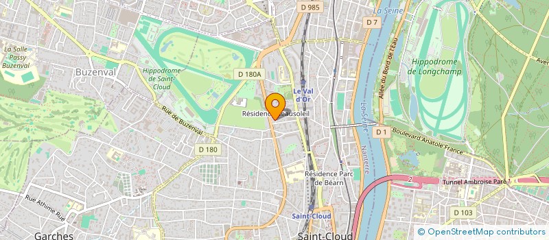 localisation de l'entreprise COACHING SUR MESURE à SAINT-CLOUD