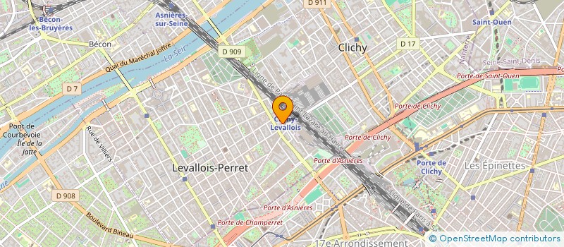 localisation de l'entreprise COACHING & TRAINING à LEVALLOIS-PERRET