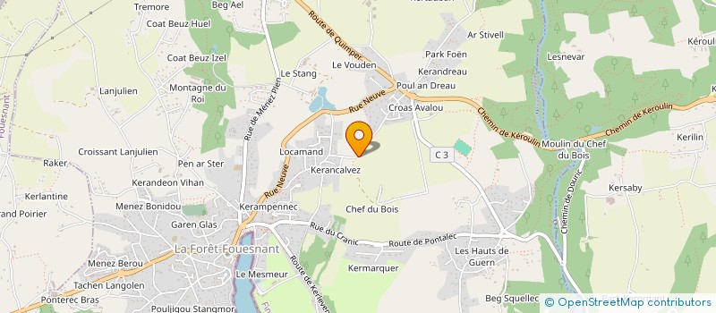 localisation de l'entreprise COADOU à QUIMPER