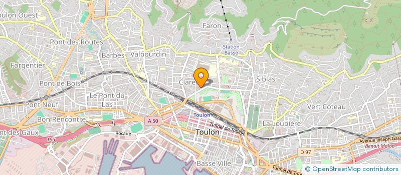 localisation de l'entreprise COAGEX à TOULON