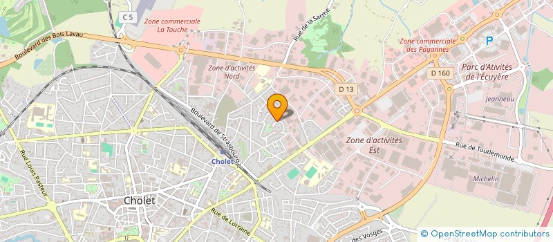 localisation de l'entreprise COAGILIA à CHOLET
