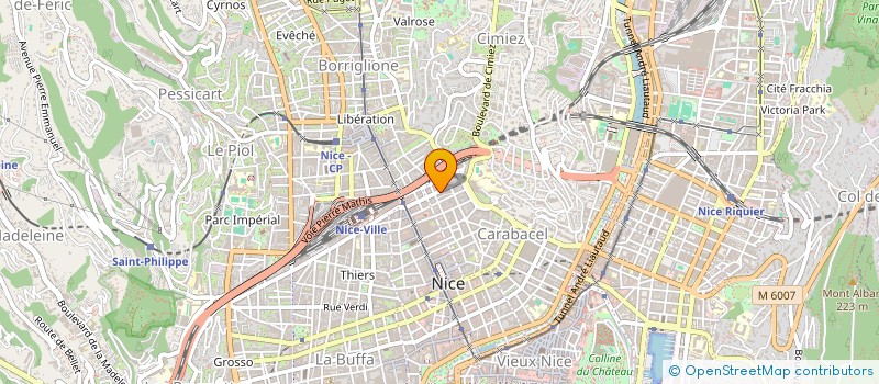 localisation de l'entreprise COAGIS  NICE