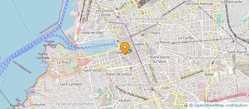 localisation de l'entreprise COAH à MARSEILLE