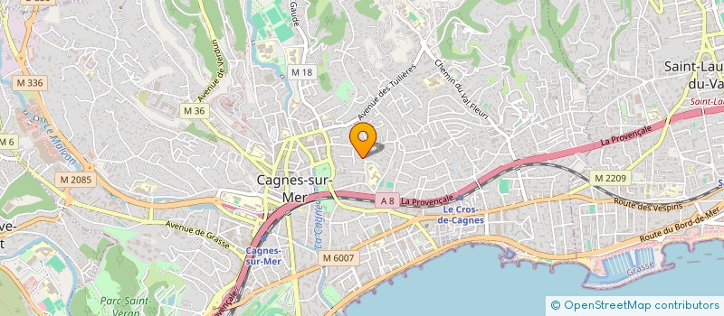 localisation de l'entreprise COALA à CAGNES-SUR-MER