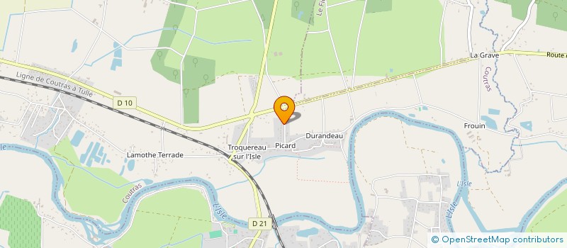 localisation de l'entreprise COALA17  COUTRAS