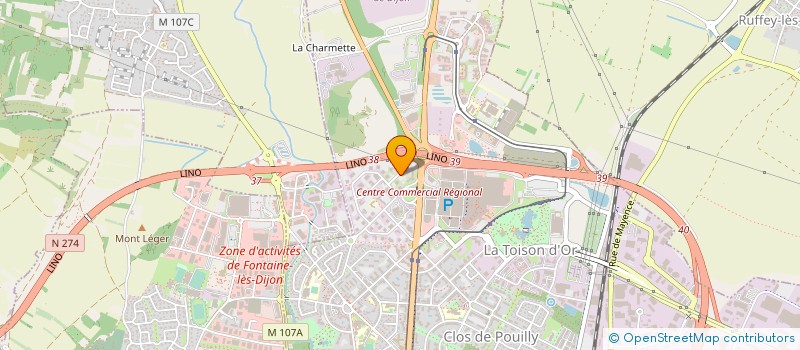 localisation de l'entreprise COALESENS à DIJON