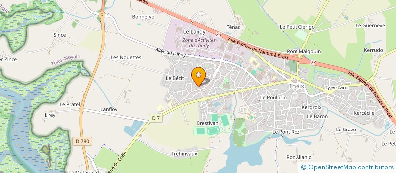 localisation de l'entreprise COALIAS à THEIX-NOYALO