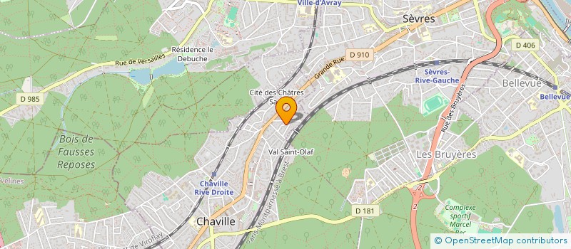 localisation de l'entreprise COALIS à CHAVILLE