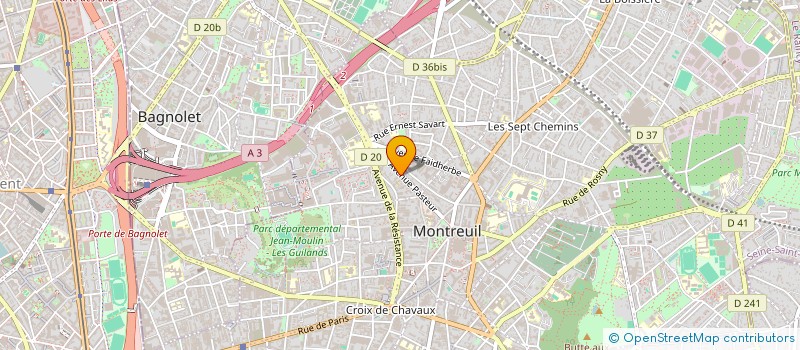 localisation de l'entreprise COALITION MONDIALE CONTRE LA PEINE DE MORT à MONTREUIL