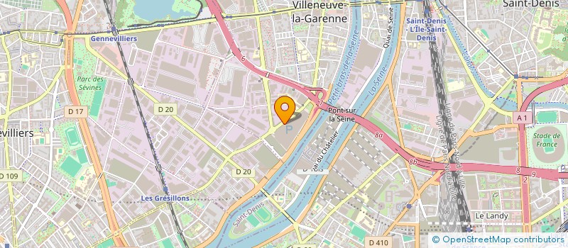 localisation de l'entreprise COALITION POUR LA JUSTICE SOCIALE ET L'EGALITE à VILLENEUVE-LA-GARENNE