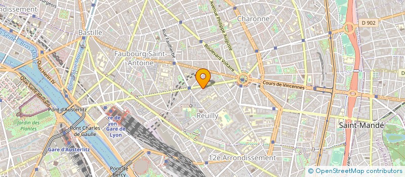 localisation de l'entreprise COALLIA SOLIDAIRE à PARIS 12