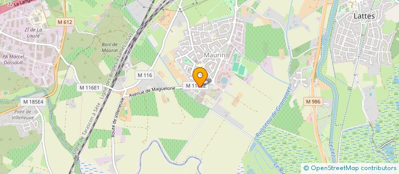 localisation de l'entreprise COALVY à LATTES