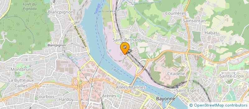 localisation de l'entreprise COAM  BAYONNE