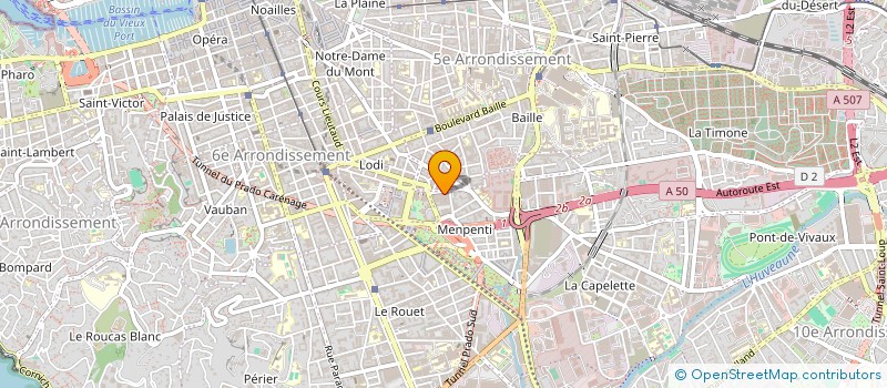 localisation de l'entreprise COANDA INGENIERIE à MARSEILLE