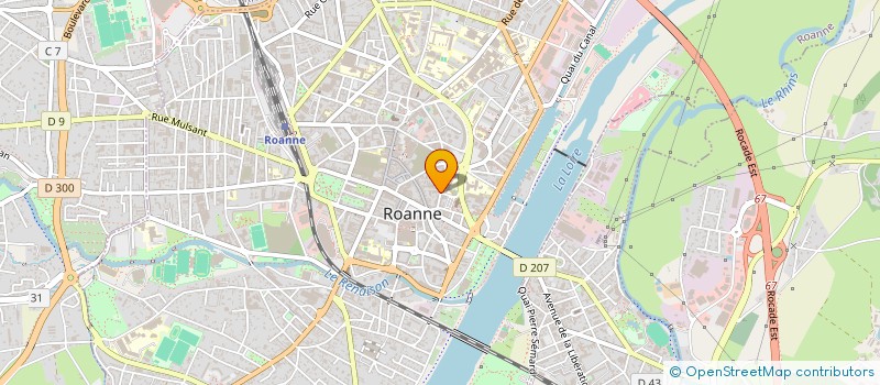 localisation de l'entreprise COANDCO  ROANNE