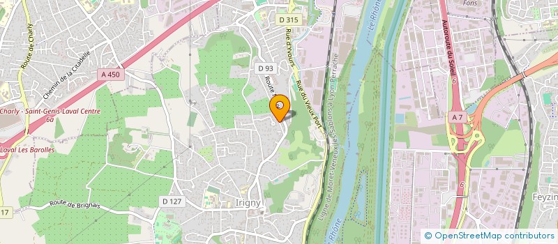 localisation de l'entreprise COANDCOTTE  IRIGNY