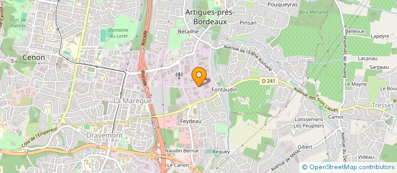 localisation de l'entreprise COANUS SUD-OUEST à ARTIGUES-PRES-BORDEAUX